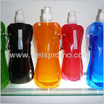 collapsible portable plastic water bottle