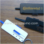 Promotion Plastic tire gauge with keychain