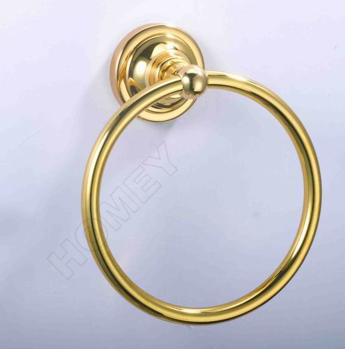 Gold-plated Towel ring
