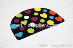 half round microfiber anti slip mat