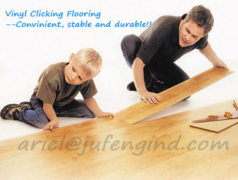 Vinyl floors with click system vinyl floor covering