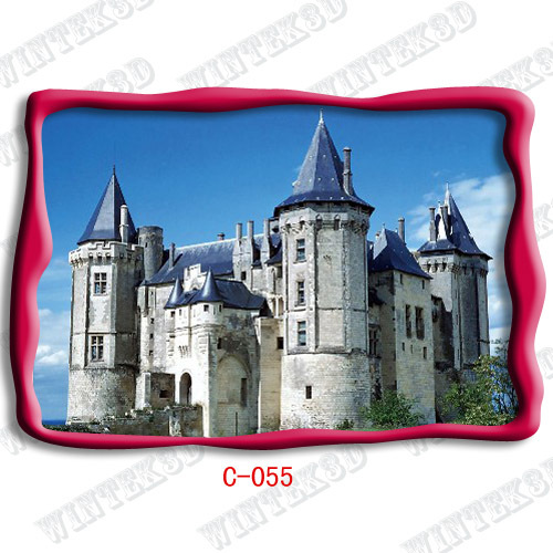 3d castle picture postcard