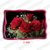 3d flower picture post card