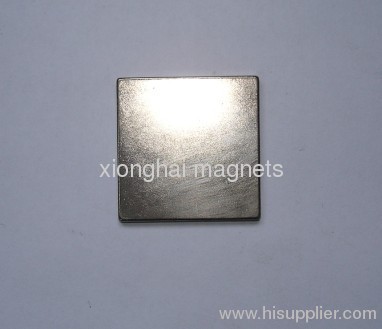 Coating Nickel Neodymium Block Rare Earth Magnets Supplier 10X10X1mm