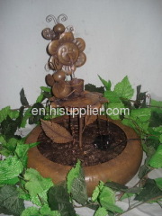 metal craft fountain garden ornament