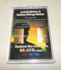 Anti-ElectroMaganetic Radiation & battery salvage sticker