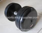 Fixed rubber dumbbell