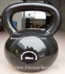 Polished smooth surface cast iron kettlebell