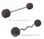 Fixed rubber dumbbell