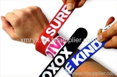 silicone slap bracelet sap strap