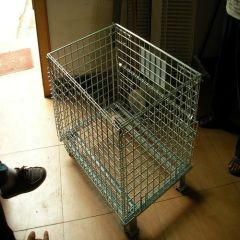 collapsible Wire Mesh Container/Foldable Wire Mesh Basket