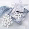 Snow bookmark wedding favor