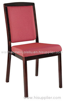 wood imtation aluminum hotel chair