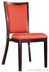 wood imtation aluminum banquet chair