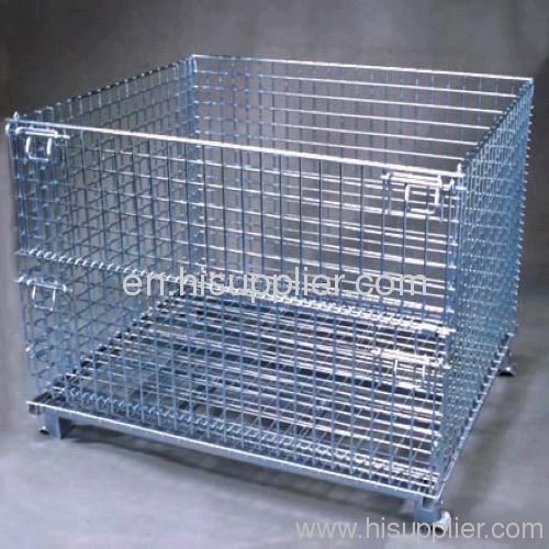 Foldable Wire Mesh container bin