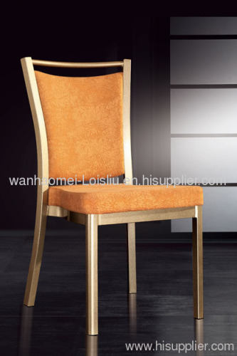 wood imtation aluminum banquet chair