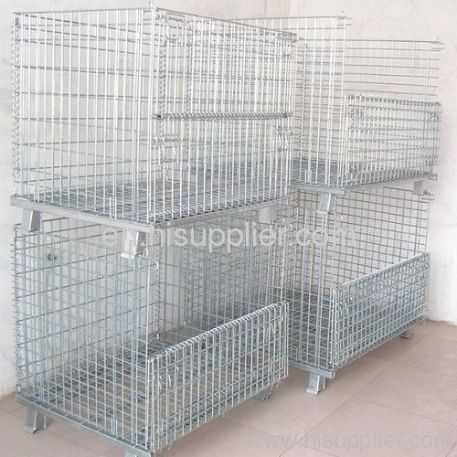 Industrial accessory wire mesh container