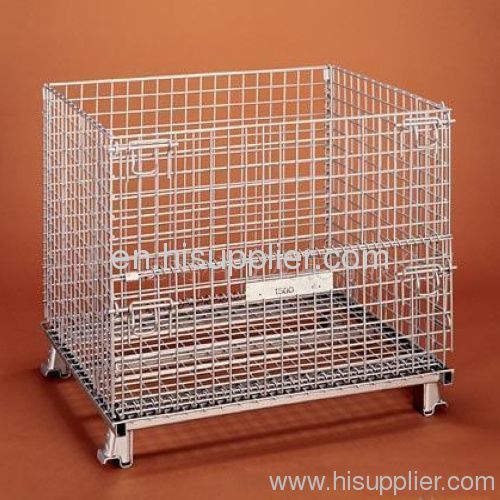 Wire Mesh Container/Tote box /Foldable Wire Mesh Basket