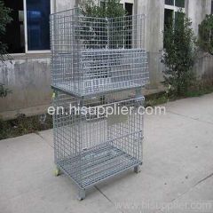 galvanized storage cage warehouse metal storage cage