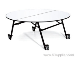 Folding banquet table