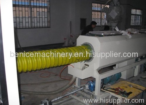 PE carbon spiral pipe machine