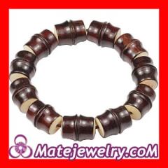 20×14mm Red Sandal Wood Beads With Stick Bone Buddhist Prayer Bracelet Wrist Mala