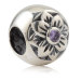 anqitue Silver flower bead