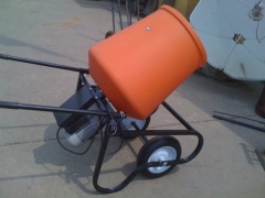 mini concrete mixer with 120L plastic drum