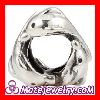 sterling silver dolphin charm
