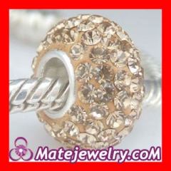 Shamballa silver beads with 90 crystal rhinestones-Austrian crystal Jewelry beads