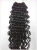 Human Hair Weft,Deep Wave Natural Black,14-18