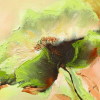 Abstract flower oil painting