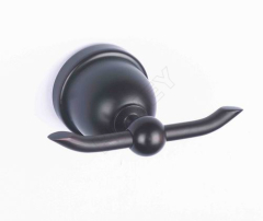 bathroom single black color hooks