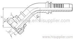 45° O-ring Metric Female 24° Cone Seal L.T.