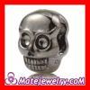 8×11mm Gun black plated Sterling Silver Skull Head Bead