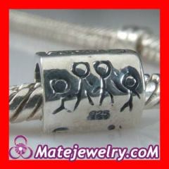 Sterling Silver european family charm