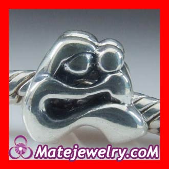 Silver european mother and child charn of mother's day charms with Screw Thread