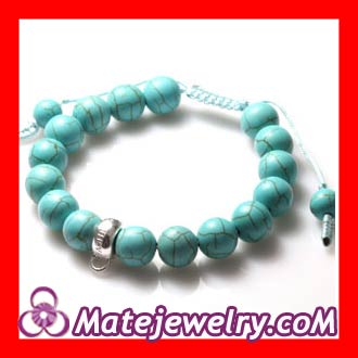 Handmade shamballa turquoise bracelets