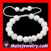 Nialaya shamballa Bracelet white Turquoise and Sterling Silver Beads