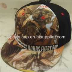 Flat brim hat/sports cap/fashional cap/2012 new item
