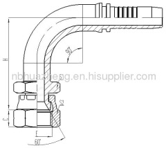 JIS GAS FEMALE CONE SEAT SEAL