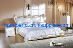 furniture softbed genuine leather bed fabric bed