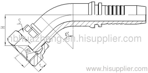 45° Metric Female 60°Cone Seal