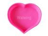 silicone cake mould in heart shape