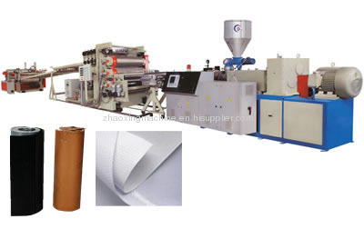 wood and plastic plate extrusion line