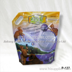 cat litter bag with handle
