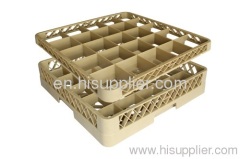 20-compartment glass rack