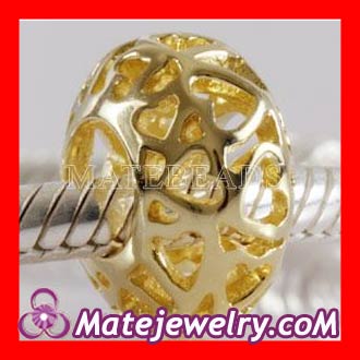 sterling silver gold plated charms