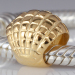 gold plated shell charm