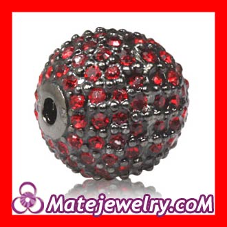 CZ shamballa beads Crystal